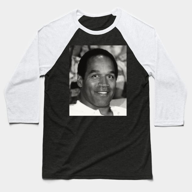 O.J. Simpson Baseball T-Shirt by chelinbroga